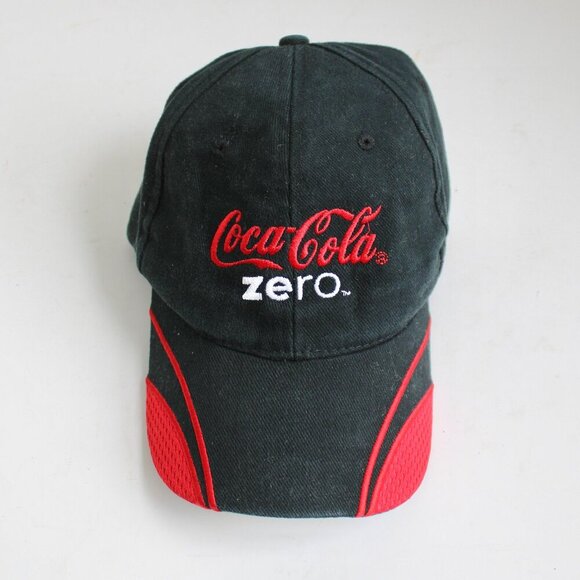 Coca Cola Other - Coca-Cola Vintage Coke Zero Black & Red Adjustable Baseball Cap Hat